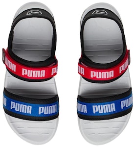 (W) Puma Signature Sandal Santai Softride Hitam Merah Biru 384128-03 Shop (W) Puma Signature Sandal Santai Softride Hitam Merah Biru 384128-03