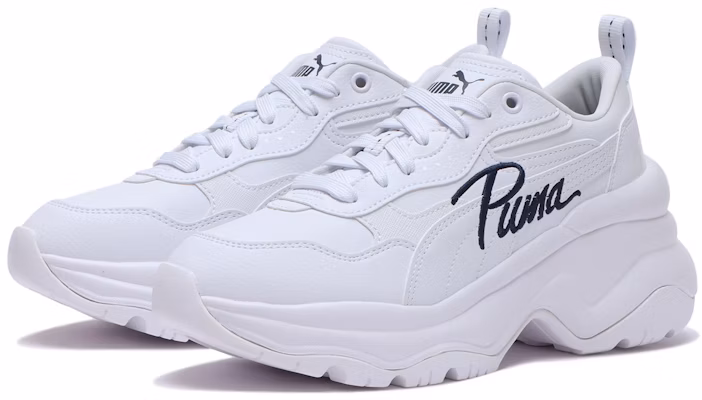 (Women) Puma SILHUR WEDGE 01 White Navy 398544-01 Lookbook (Women) Puma SILHUR WEDGE 01 White Navy 398544-01