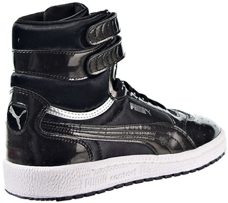 Puma Sky II Hi "爆炸套裝" 減震防滑 高筒休閒板鞋 女款 黑 Shop Puma Sky II Hi "爆炸套裝" 減震防滑 高筒休閒板鞋 女款 黑