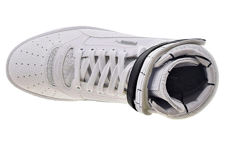 Shop Puma Sky II Hi Sf 輕便防滑 中筒休閒板鞋 女款 白