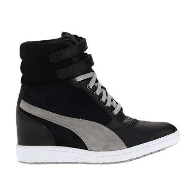 (W) Puma Sky Wedge Luxe 'Black Limestone Grey'
