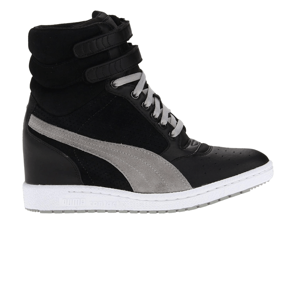 (Women) Puma Sky Wedge Luxe 'Black Limestone Grey'  355427-08
