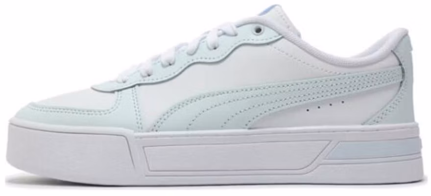 (Women) Puma Skye Low-Top Sneakers White Green Casual Platform Style 374764-27 Buy (Women) Puma Skye Low-Top Sneakers White Green Casual Platform Style 374764-27