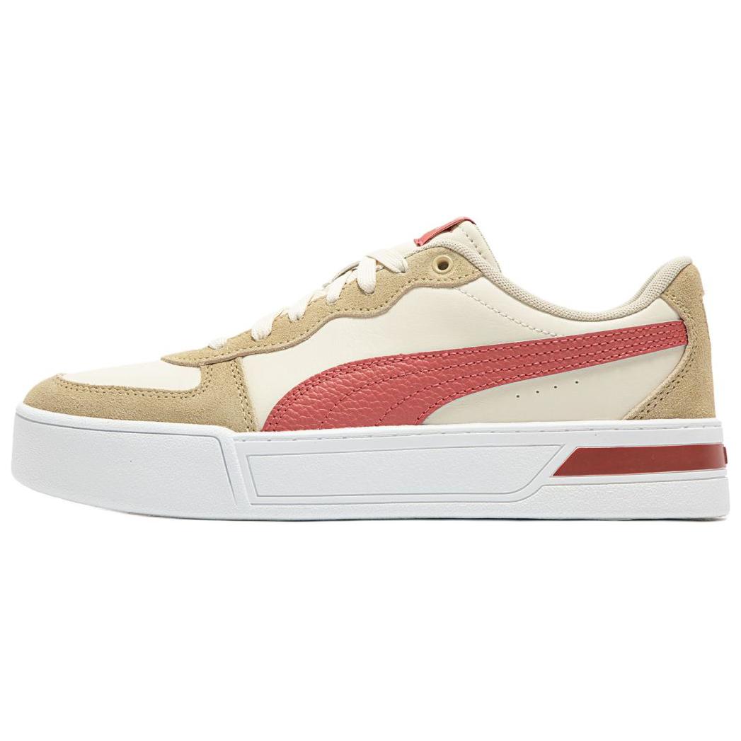 (Women) Puma Skye SD Low-Top Sneakers in Light Brown Red - Stylish & Durable 397076-02