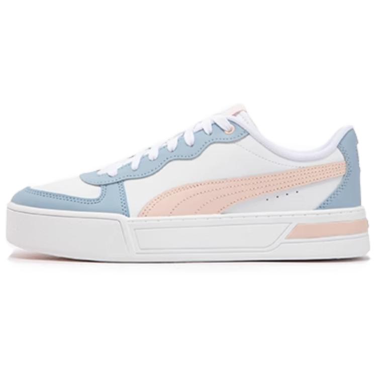 (Women) Puma Skye Trainers Low-Top Sneakers Pink Blue - Casual Comfort Elevated Style 374764-24