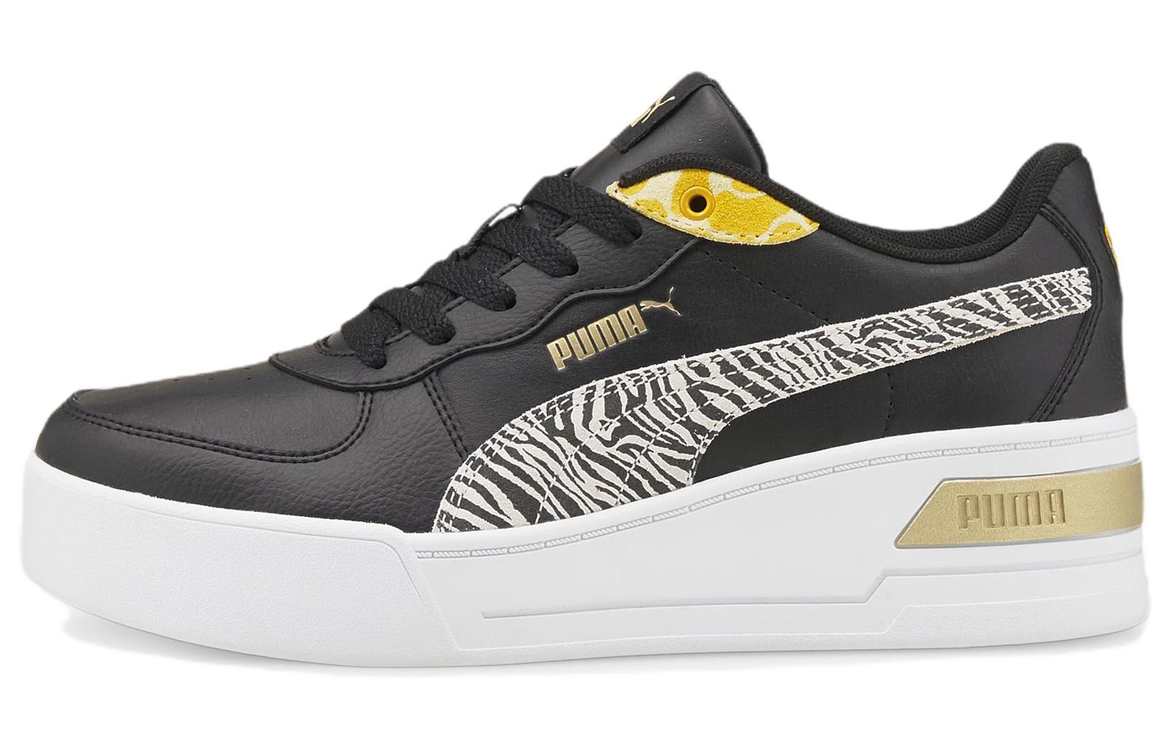 (Women) Puma Skye Wedge 'Safari Black White Yellow' 383868-02