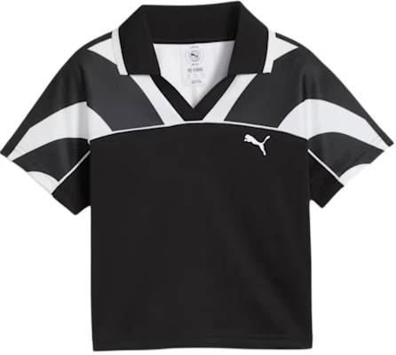 (Women) Puma Slim Fit Short Sleeve Logo Football Shirt Black 629783-01 Buy (Women) Puma Slim Fit Short Sleeve Logo Football Shirt Black 629783-01