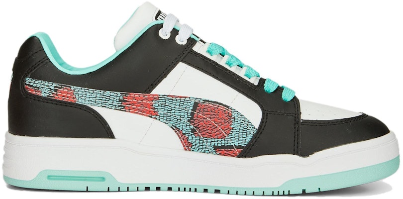 (Women) Puma Slipstream Lo 'White Black Green' 390420-01 Order (Women) Puma Slipstream Lo 'White Black Green' 390420-01