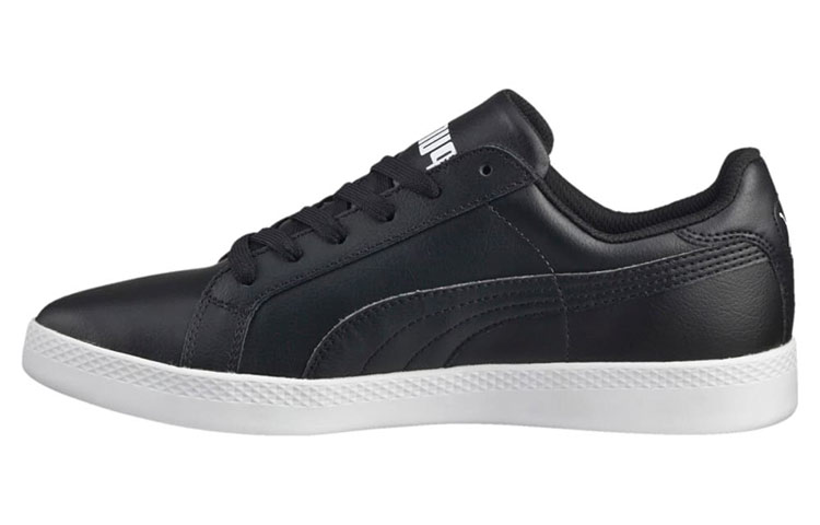 (W) Puma Smash Black/White