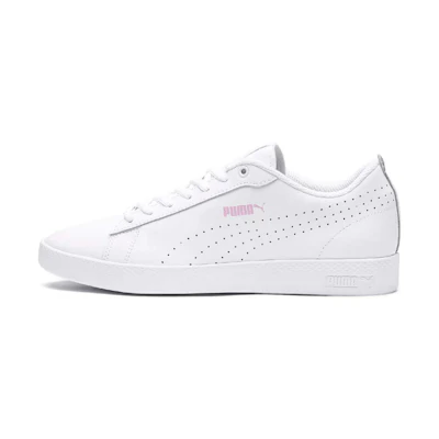 (W) Puma Smash Perf Casual Board Shoes White/Pink
