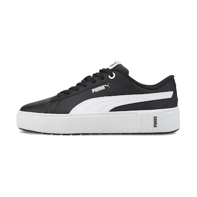 (W) Puma Smash Platform Black/White
