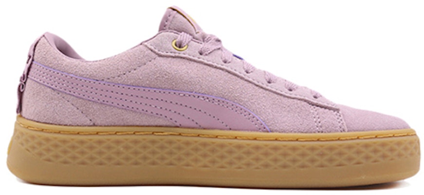 (W) Puma Smash Platform Frill Sneaker Wanita Ungu Coklat Rendah 366928-05 Order (W) Puma Smash Platform Frill Sneaker Wanita Ungu Coklat Rendah 366928-05