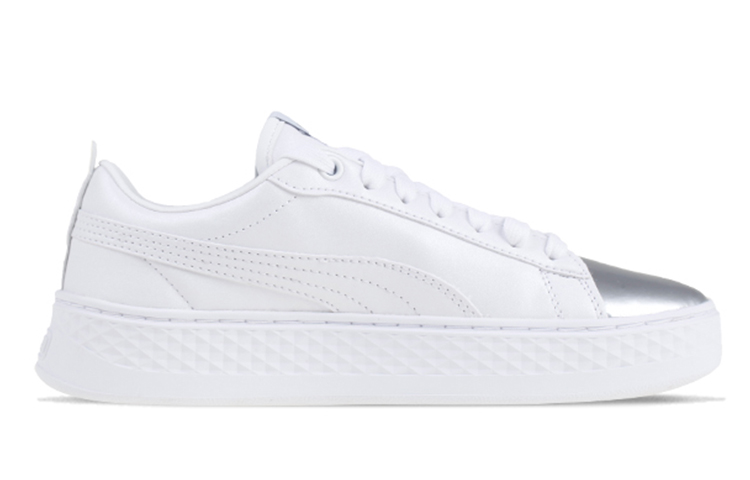 Order PUMA Smash Platform 經典松糕 低幫 板鞋 女款 銀色