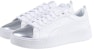 (W) Puma Smash Platform Kasut Skateboard Klasik Perak 366927-01