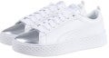 Lookbook (W) Puma Smash Platform Kasut Skateboard Klasik Perak 366927-01