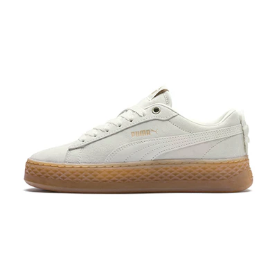 (W) Puma Smash Platform Frill 'White Gold'