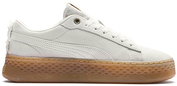PUMA Smash Platform Frill 輕便耐磨 低筒 板鞋 女款 白棕 Order PUMA Smash Platform Frill 輕便耐磨 低筒 板鞋 女款 白棕