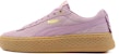(W) Puma Smash Platform Frill Sneaker Wanita Ungu Coklat Rendah 366928-05