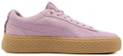 Order (W) Puma Smash Platform Frill Sneaker Wanita Ungu Coklat Rendah 366928-05