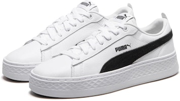 Lookbook (W) Puma Smash Platform L ''Wit Zwart'' 366487-12