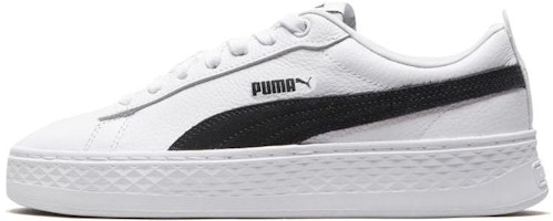 (Women) Puma Smash Platform L 'White Black' 366487-12 (Women) Puma Smash Platform L 'White Black' 366487-12