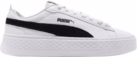 (Women) Puma Smash Platform L 'White Black' 366487-12 (Women) Puma Smash Platform L 'White Black' 366487-12
