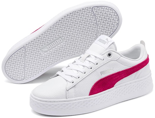 (W) Puma Smash Platform Leather 'Blanco Rosa Brillante' 366487-20 Lookbook (W) Puma Smash Platform Leather 'Blanco Rosa Brillante' 366487-20