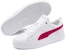 (W) Puma Smash Platform Leather 'Putih Merah Jambu Terang' 366487-20