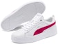 Lookbook (W) Puma Smash Platform Leather 'Putih Merah Jambu Terang' 366487-20