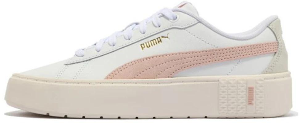(Women) Puma Smash Platform Low-Top Sneakers White/Pink - Lightweight & Durable 392979-02 Buy (Women) Puma Smash Platform Low-Top Sneakers White/Pink - Lightweight & Durable 392979-02
