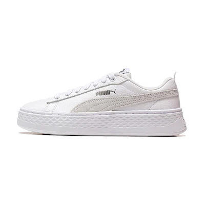 (W) Puma Smash Platform Low 'White'