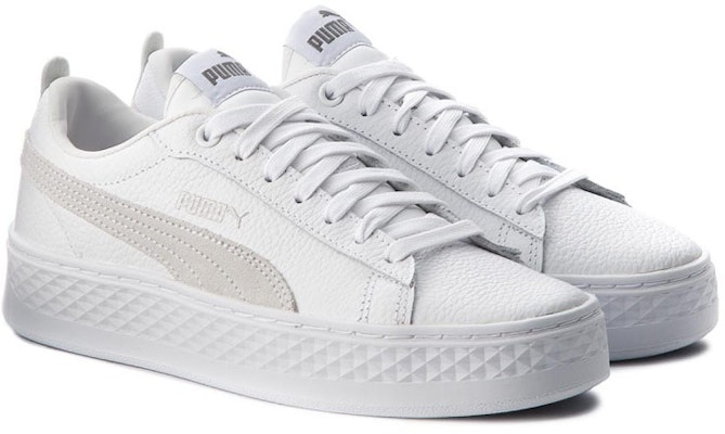(女生)Puma Smash 平台低筒鞋 '白色' 366487-06 Lookbook (女生)Puma Smash 平台低筒鞋 '白色' 366487-06