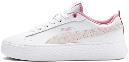 (Women) Puma Smash Platform Low 'White Pale Pink' 366487-08 (Women) Puma Smash Platform Low 'White Pale Pink' 366487-08