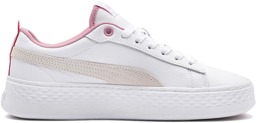 (Women) Puma Smash Platform Low 'White Pale Pink' 366487-08 Order (Women) Puma Smash Platform Low 'White Pale Pink' 366487-08