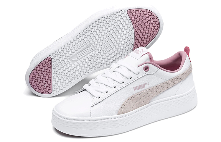 Details for (Women) Puma Smash Platform Low 'White Pale Pink'  366487-08
