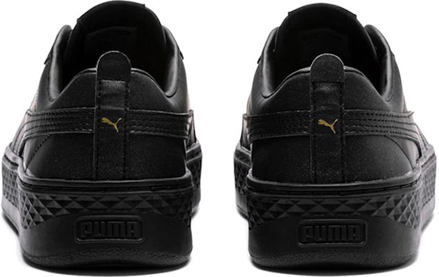 (W) Puma Smash Platform Lx Hitam/Emas 366927-02 Shop (W) Puma Smash Platform Lx Hitam/Emas 366927-02