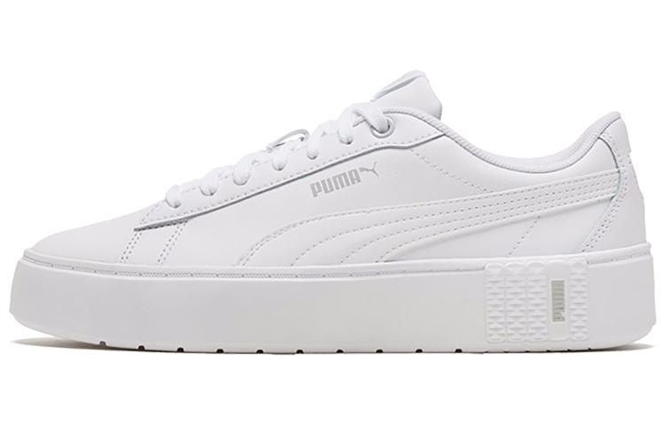 (Women) Puma Smash Platform V2 'Triple White' 373035-01