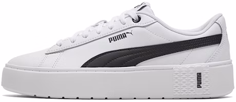 (Women) Puma Smash Platform V2 L 'White Black' 373035-02 (Women) Puma Smash Platform V2 L 'White Black' 373035-02