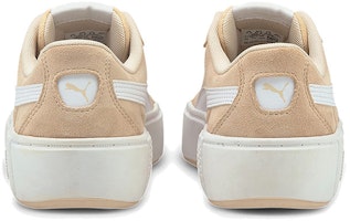 PUMA Smash platform v2 麂皮 轻便耐磨 低帮 板鞋 女款 卡其白 Shop PUMA Smash platform v2 麂皮 轻便耐磨 低帮 板鞋 女款 卡其白