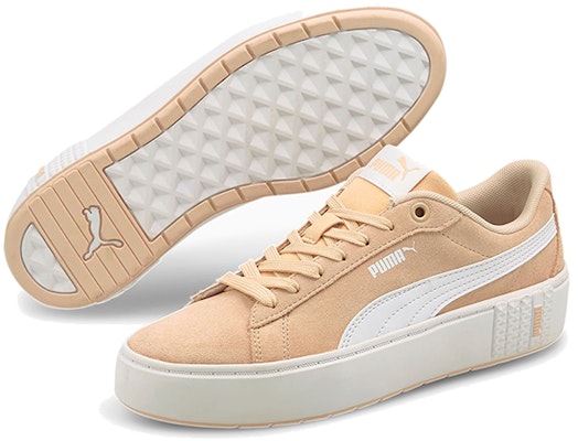 (W) Puma Smash Platform V2 Suede 'Khaki Putih' 373037-06 Purchase (W) Puma Smash Platform V2 Suede 'Khaki Putih' 373037-06