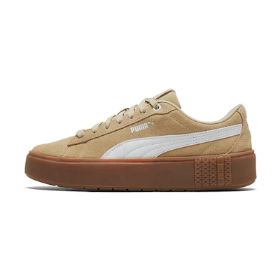 (W) Puma Smash Platform V2 Suede 'Pale Khaki'