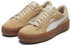 Lookbook (W) Puma Smash Platform V2 Suede 'Pale Khaki' Kasut Wanita Khaki. 373037-03