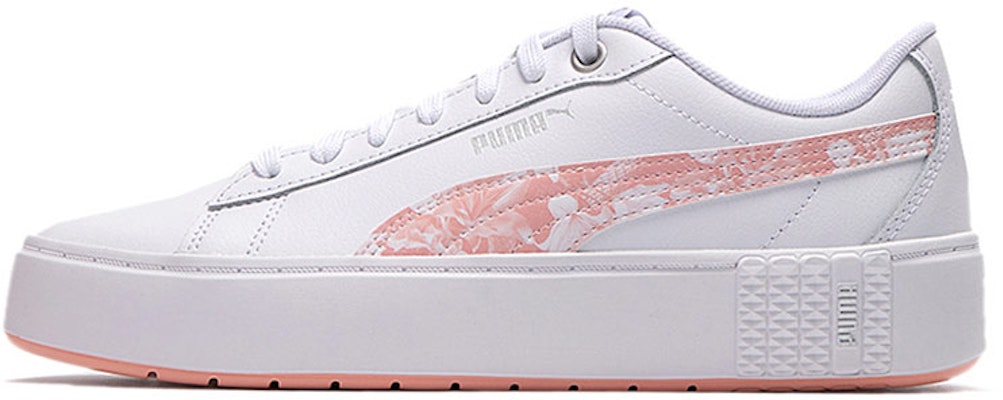 (Women) Puma Smash Platform V2 Untamed Su Shoes For White/Pink 368885-01 Buy (Women) Puma Smash Platform V2 Untamed Su Shoes For White/Pink 368885-01