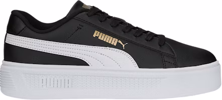 (Women) Puma Smash Platform v3 'Black White Gold' 390758-02 (Women) Puma Smash Platform v3 'Black White Gold' 390758-02
