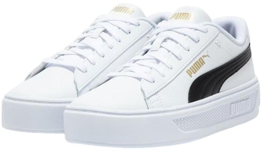 (W) 푸마 스매쉬 플랫폼 v3 '화이트 블랙 골드' 390758-04 Lookbook (W) 푸마 스매쉬 플랫폼 v3 '화이트 블랙 골드' 390758-04