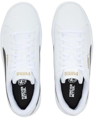 PUMA Smash Platform V3 防滑耐磨 低筒 板鞋 女款 黑白 Shop PUMA Smash Platform V3 防滑耐磨 低筒 板鞋 女款 黑白