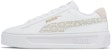 (W) Puma Smash Platform V3 'Laser Cut - Putih Emas Murni' 389403-01