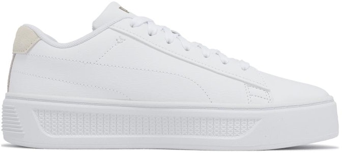 (女性款)Puma Smash Platform V3 'Laser Cut - White Pristine Gold' 389403-01 Order (女性款)Puma Smash Platform V3 'Laser Cut - White Pristine Gold' 389403-01