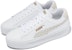 (W) Puma Smash Platform V3 'Laser Cut - Putih Emas Murni' 389403-01