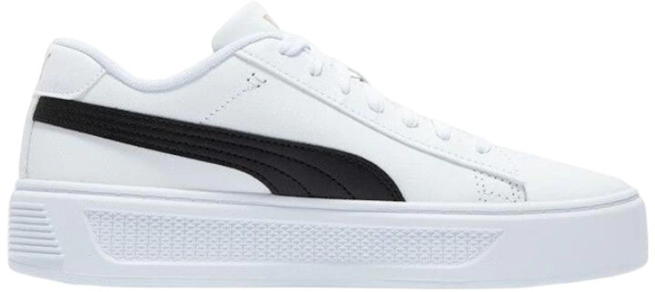 (Women) Puma Smash Platform v3 'White Black Gold' 390758-04 Lookbook (Women) Puma Smash Platform v3 'White Black Gold' 390758-04